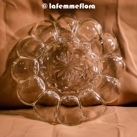 Anchor Hocking (clear) Glass Egg or Oyster Plate - Picture 1 of 4